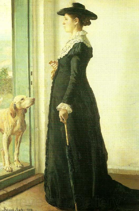 Michael Ancher portraet af min hustru
